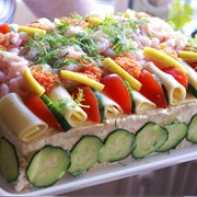 Smörgåstårta (Sandwich Cake)