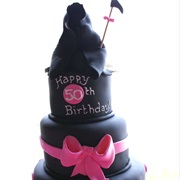 Grim Reaper Happy 50th Birthday Cake