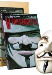Alan Moore & David Lloyd: V for Vendetta Book and Mask Set