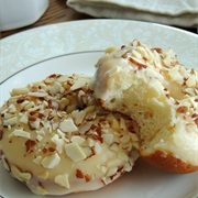 White Chocolate & Almond Donuts
