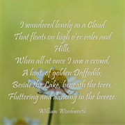 "I Wandered Lonely as a Cloud" by William Wordsworth\