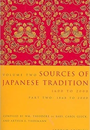Sources of Japanese Tradition Vol 2 Part 2 (Various)