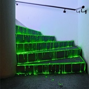 Break Glow Sticks Open on Some Stairs for a Creepy Look