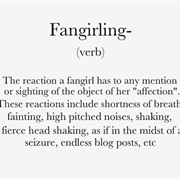 Screamed/'Squeed' at Something Because You Were Fangirling So Much