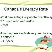 Canada&#39;s Literacy Rate Is Over 99%
