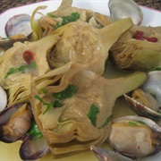 Alcachofas Con Almejas