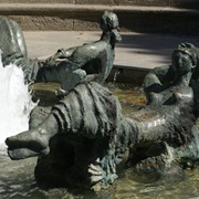 Marshall-Brunnen (Marshall Fountain), Frankfurt