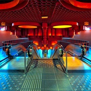 Metro Station Pannenhuis, Brussels, Belgium