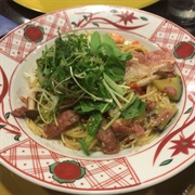 Purple Potato and Brown Butter Sauce Pasta