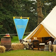 Glamping at Warwick Castle.