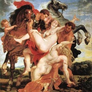 Peter Paul Rubens: The Rape of the Daughters of Leuccipus (1617-1618) Alte Pinakothek, Munich