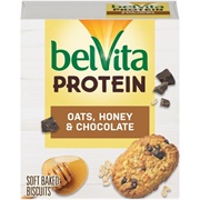 Belvita Soft Baked Oats, Honey, and Chocolate Protein Biscuit