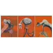 Three Studies for Figures at the Base of a Crucifixion - Francis Bacon
