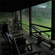 Sitting on the Front Porch During a Storm