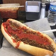 Steak Sandwich With Sauce