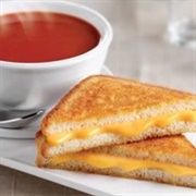 Grilled Cheese Sandwich &amp; Tomato Soup