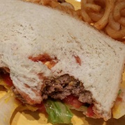 Momburger on Untoasted White Bread