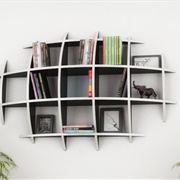 Oval Floating Bookshelf