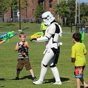 Storm Trooper Squirt Gun Fight