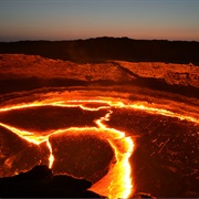 Boiling Lava Lake of Erta Ale, Ethiopia