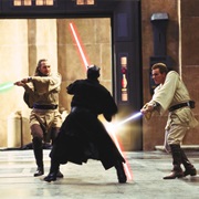 Obi-Wan Kenobi and Qui-Gon Jinn vs. Darth Maul