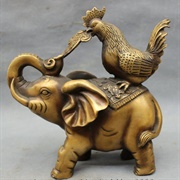 Elephant and Rooster
