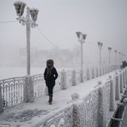 Coldest Inhabited Place - Oymyakon, Russia
