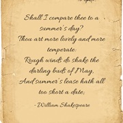 &quot;Sonnet 18: Shall I Compare Thee to a Summer&#39;s Day?&quot; by William Shakespeare