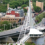 Esplanade Riel/Provencher Bridge