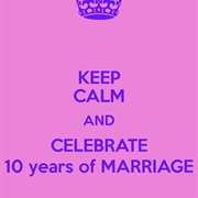 Celebrated 10 Years of Marriage