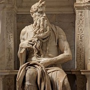 &quot;Moses&quot; by Michelangelo in Rome, Italy