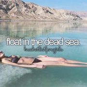 Float in the Dead Sea