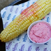 Corn With Boysenberry Butter