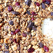 Dark Chocolate and Cranberry Cereal Bar