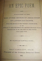 An Epic Poem on the Rise of the LDS (Hannah Tapfield King)