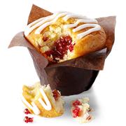 Raspberry &amp; White Chocolate Muffin