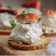 Smoked Goldeye Canapés