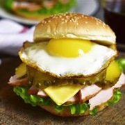 Burger With Goose Egg