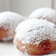 Raspberry Jelly Doughnuts