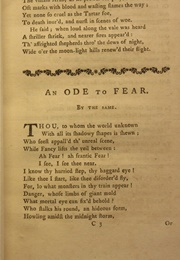 Ode to Fear (William Collins)