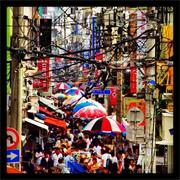 Shop in Asian Street Markets