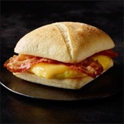 Bacon, Gouda Cheese and Egg on an Artisan Roll