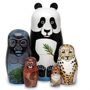 Panda, Gorilla, Snow Leopard, Orangutan, Pika