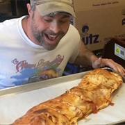 AJ's Kitchen: 2 Ft Long Calzone in an Hour