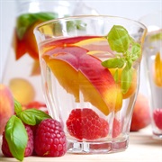 Peach and Raspberry Water