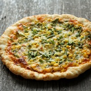 Zucchini and Sweet Corn Pizza