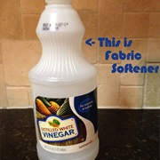 Vinegar Instead of Fabric Softener