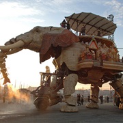 Wooden Steampunk Elephant