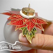 Poinsettia Ornament