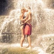 Kiss Under a Waterfall